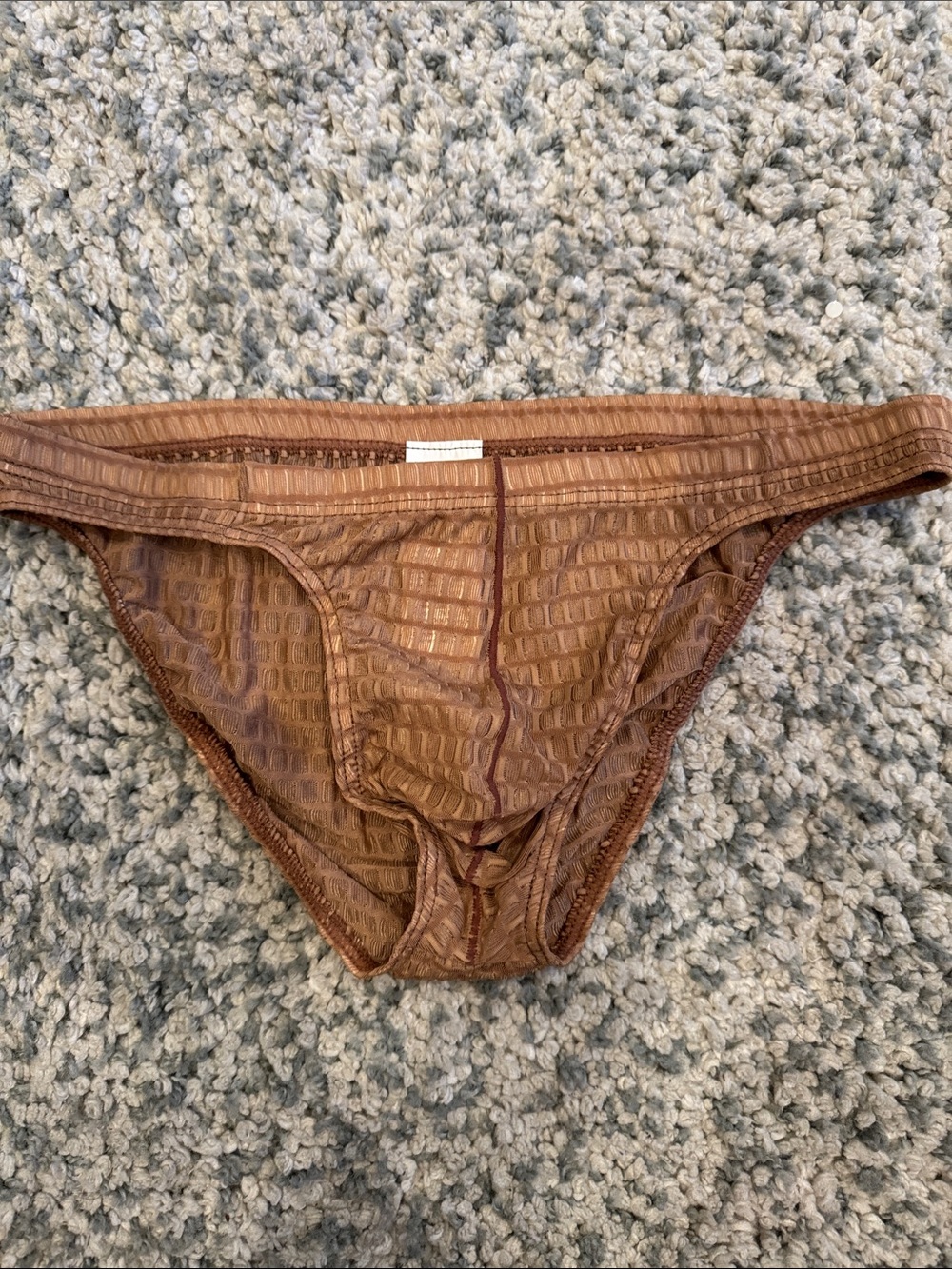 Textured Brown Bikini Bottom - Picture 2 of 5
